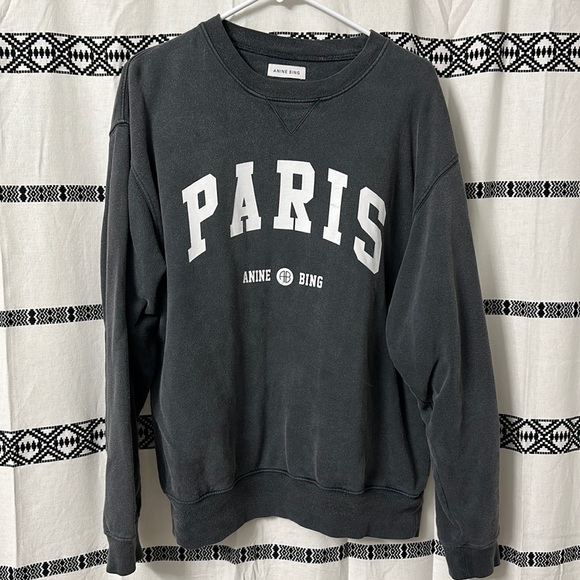 Anine Bing Tops - Anine Bing Harvey Sweatshirt Paris